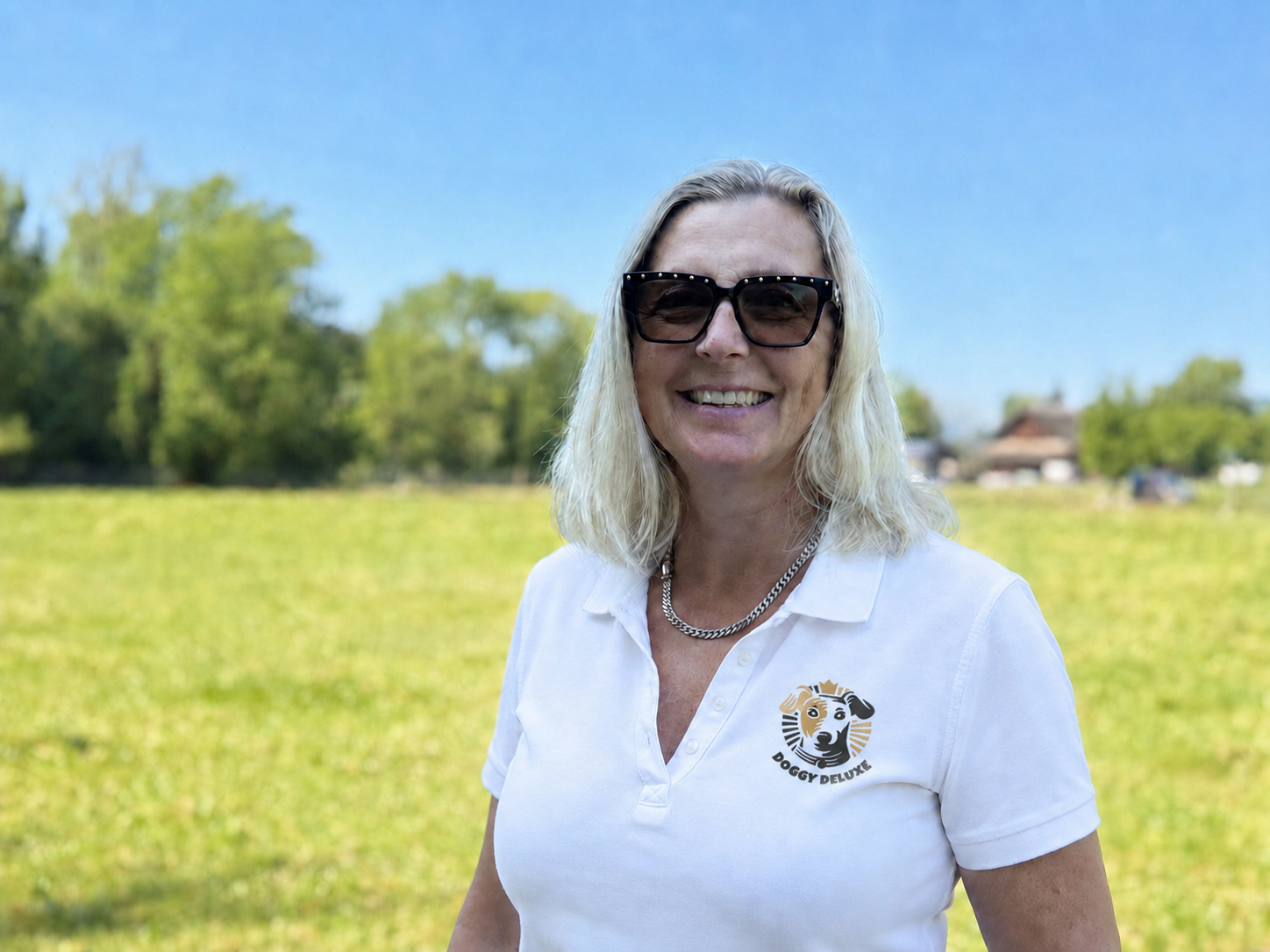 Susanne Olm von Doggy Deluxe auf der Hundewiese